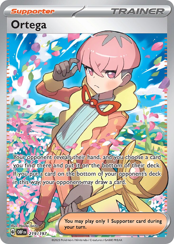 Ortega 219/230 — Obsidian Flames (English Pokémon TCG card)