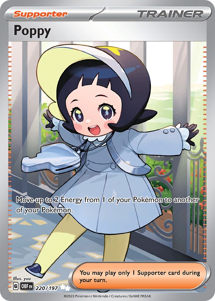 Poppy 220/230 — Obsidian Flames (English Pokémon TCG card)