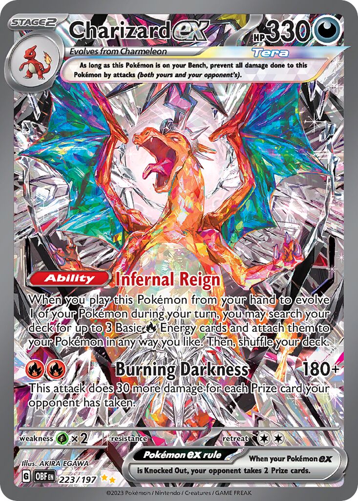 Charizard ex 223/230 — Obsidian Flames (English Pokémon TCG card)