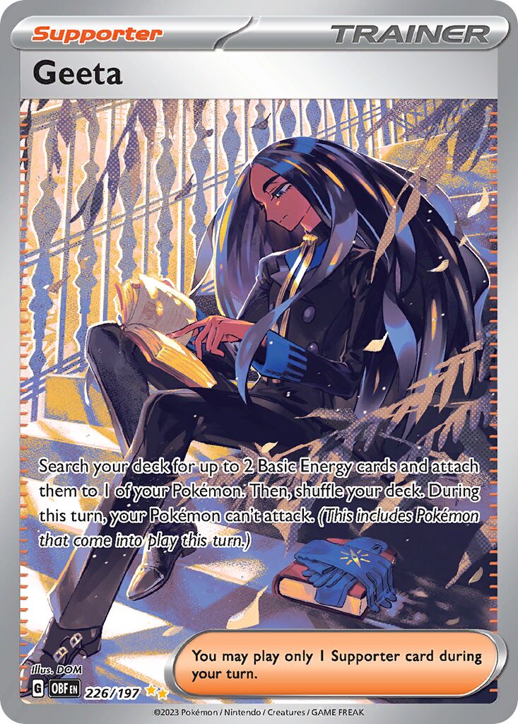 Geeta 226/230 — Obsidian Flames (English Pokémon TCG card)