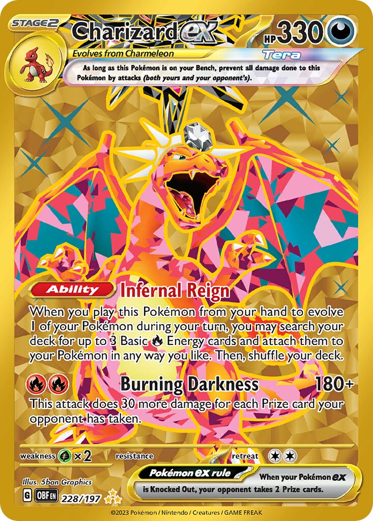 Charizard ex 228/230 — Obsidian Flames (English Pokémon TCG card)