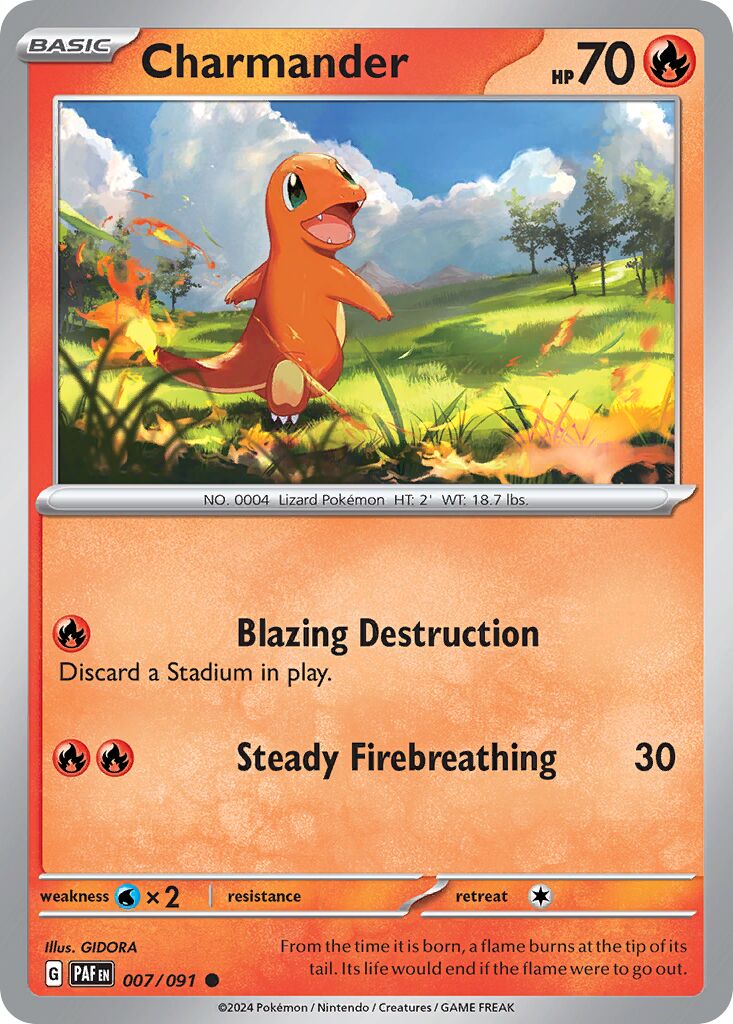 Charmander 007/245 — Paldean Fates (English Pokémon TCG card)