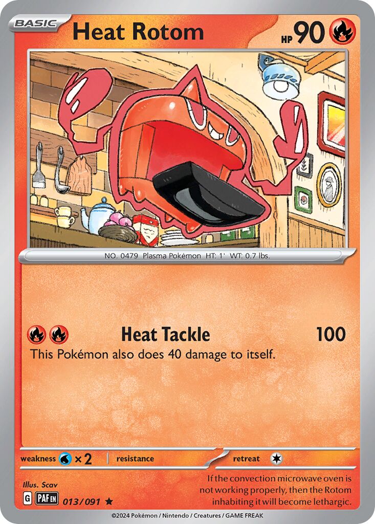 Heat Rotom 013/245 — Paldean Fates (English Pokémon TCG card)