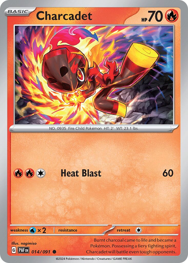 Charcadet 014/245 — Paldean Fates (English Pokémon TCG card)