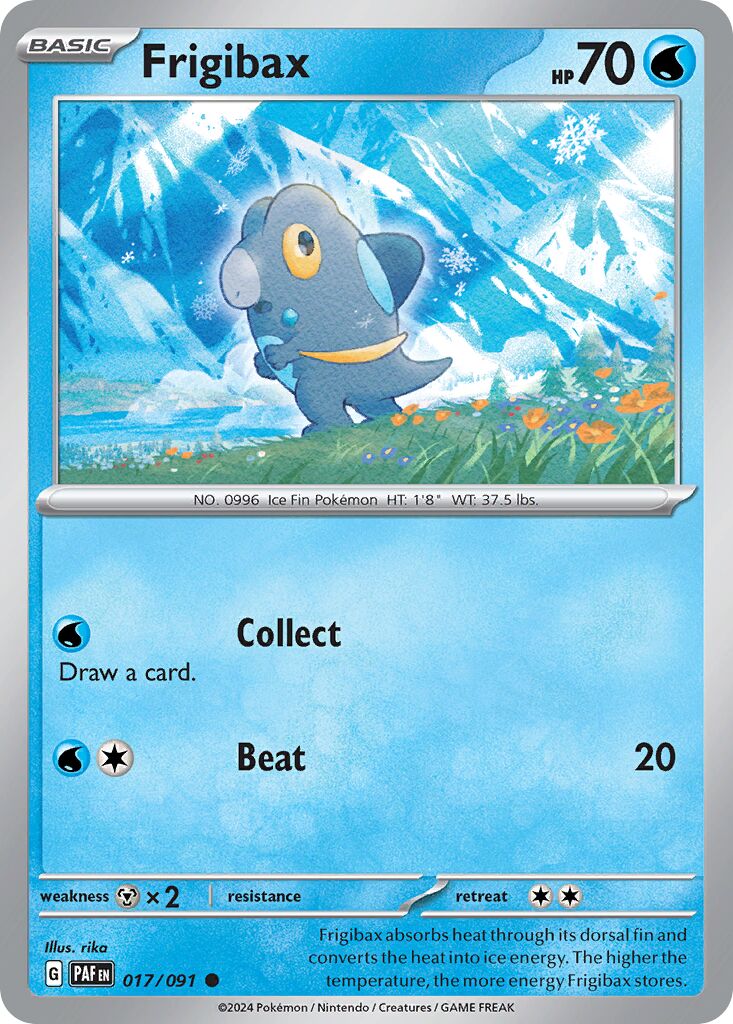 Frigibax 017/245 — Paldean Fates (English Pokémon TCG card)