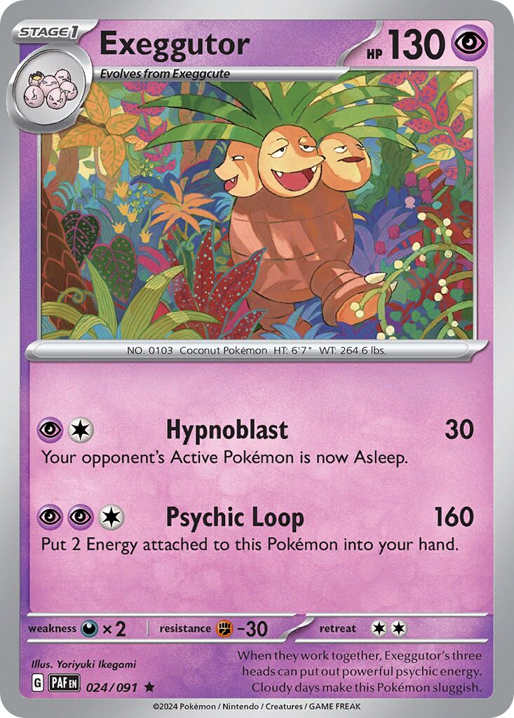 Exeggutor 024/245 — Paldean Fates (English Pokémon TCG card)
