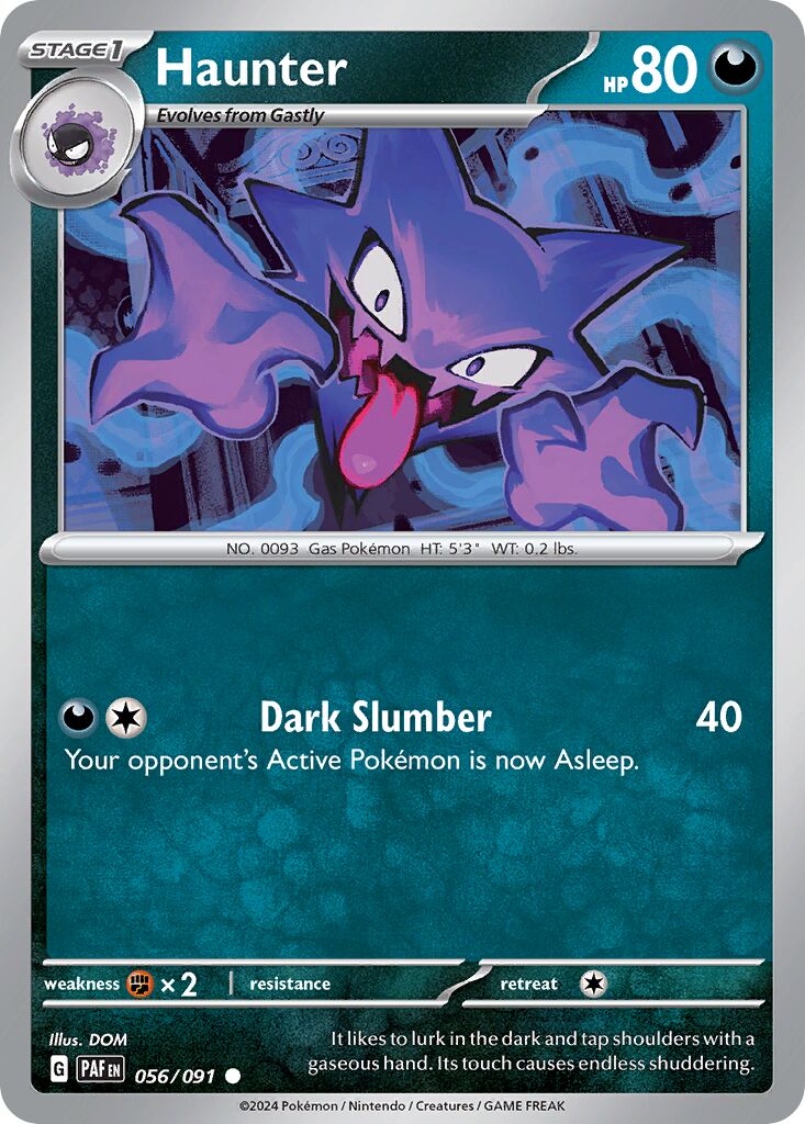 Haunter 056/245 — Paldean Fates (English Pokémon TCG card)