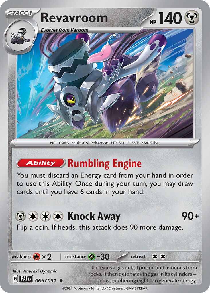 Revavroom 065/245 — Paldean Fates (English Pokémon TCG card)