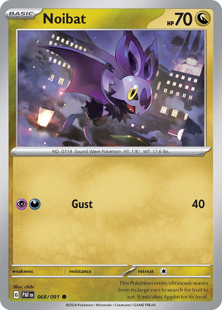 Noibat 068/245 — Paldean Fates (English Pokémon TCG card)