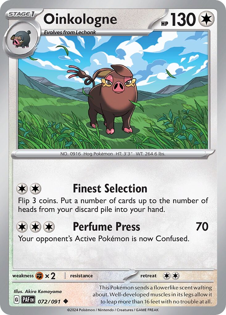 Oinkologne 072/245 — Paldean Fates (English Pokémon TCG card)