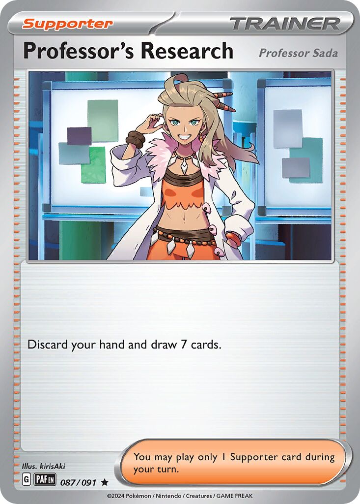 Professor's Research 087/245 — Paldean Fates (English Pokémon TCG card)