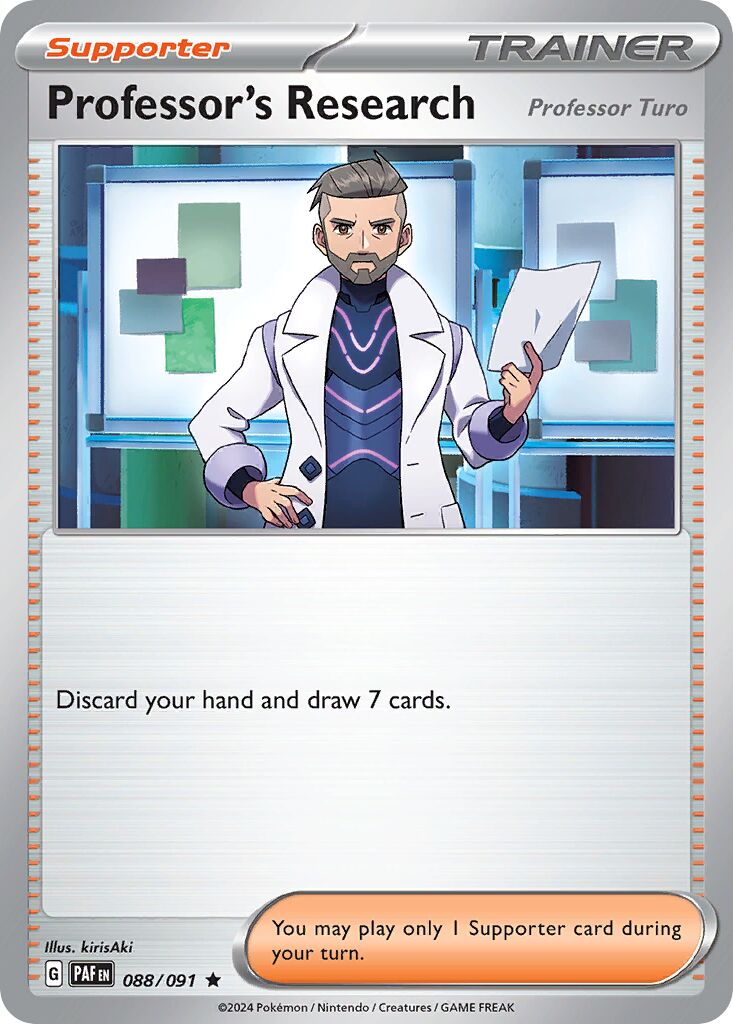 Professor's Research 088/245 — Paldean Fates (English Pokémon TCG card)