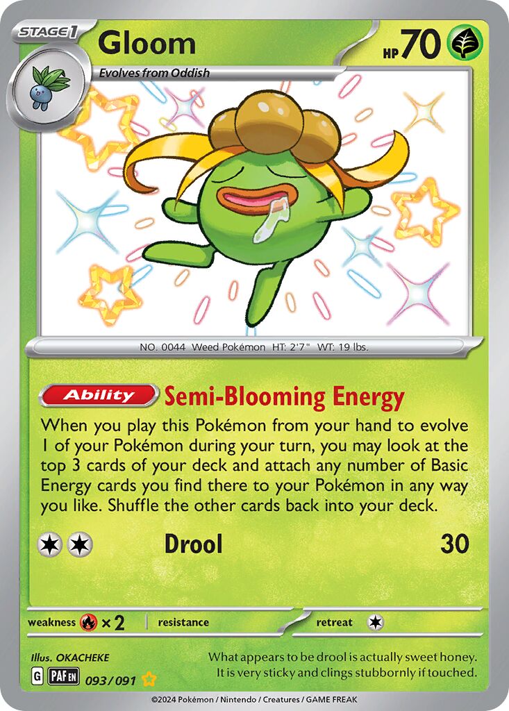 Gloom 093/245 — Paldean Fates (English Pokémon TCG card)