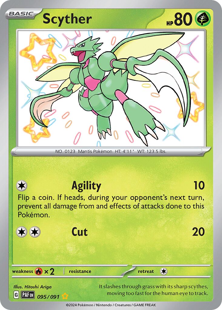 Scyther 095/245 — Paldean Fates (English Pokémon TCG card)