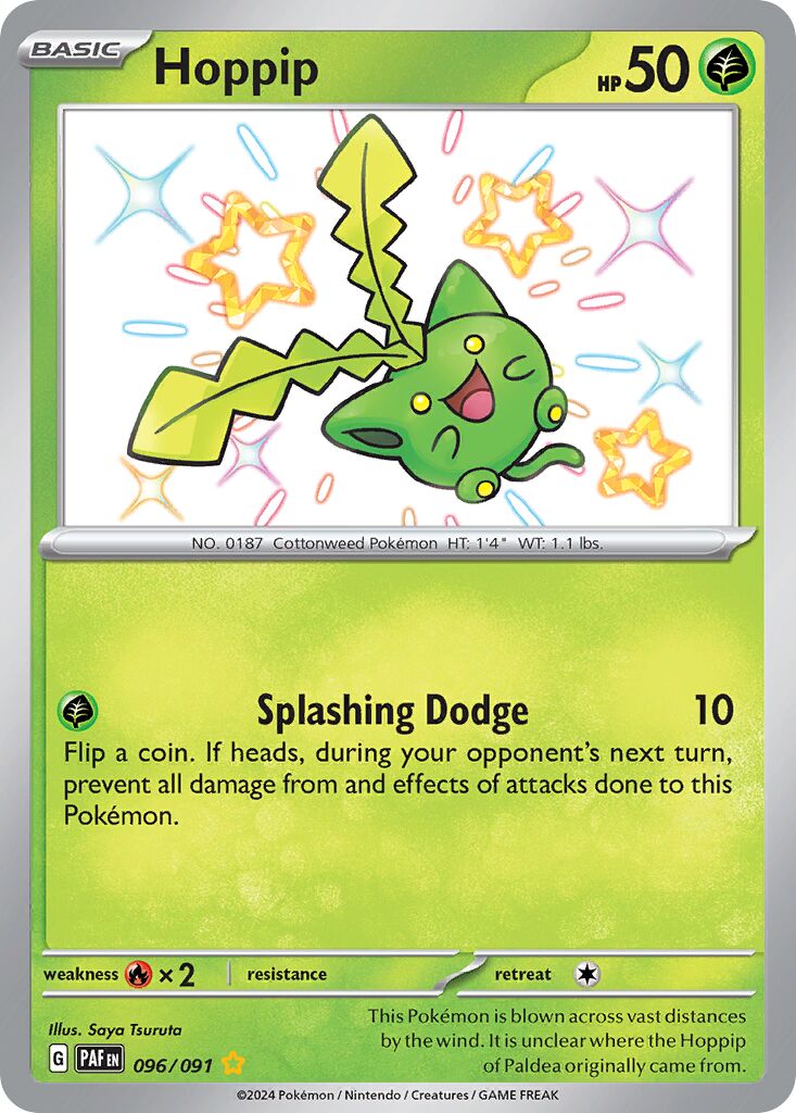 Hoppip 096/245 — Paldean Fates (English Pokémon TCG card)