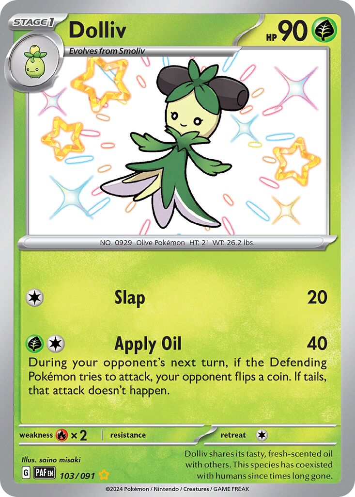Dolliv 103/245 — Paldean Fates (English Pokémon TCG card)