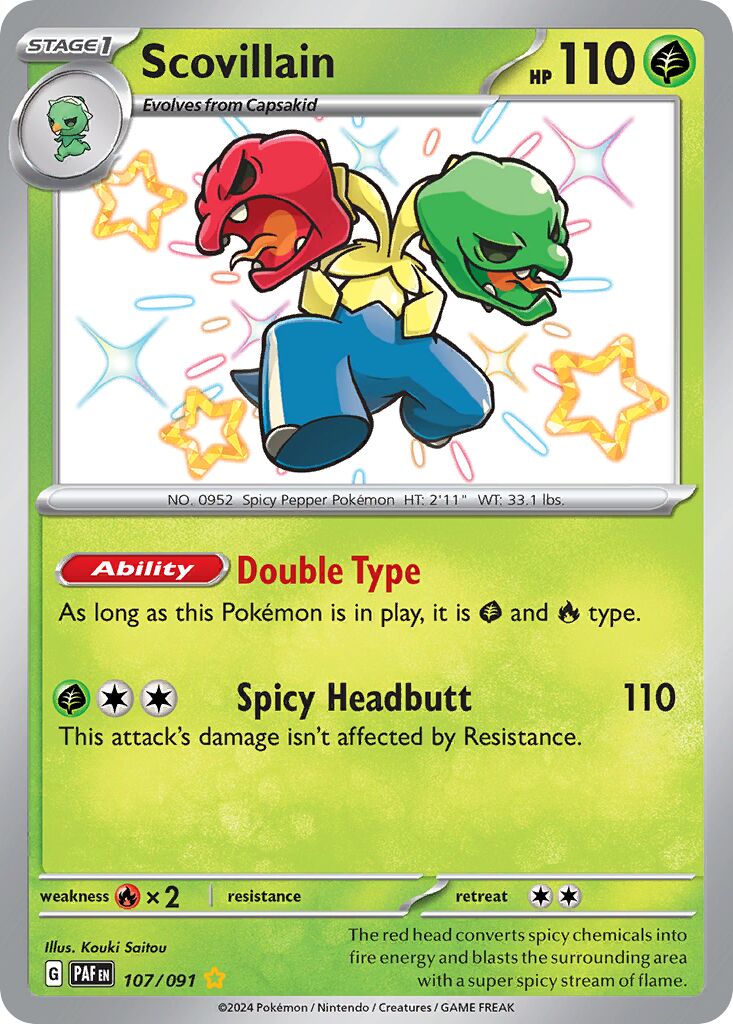 Scovillain 107/245 — Paldean Fates (English Pokémon TCG card)