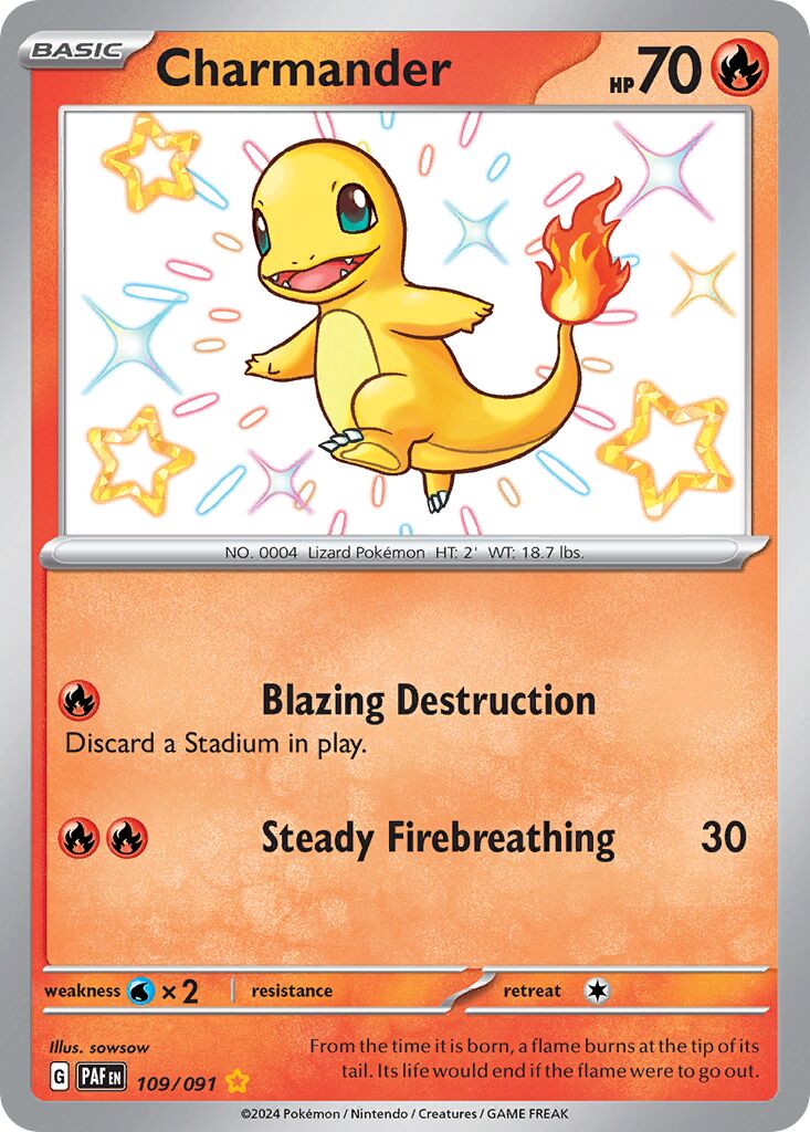 Charmander 109/245 — Paldean Fates (English Pokémon TCG card)