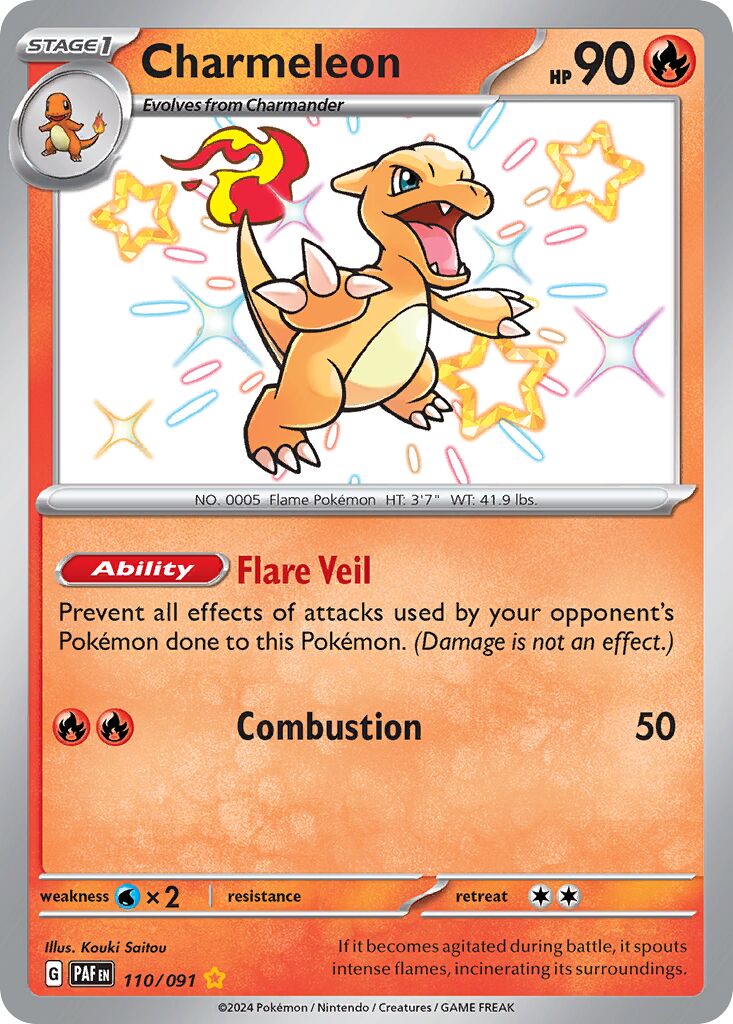 Charmeleon 110/245 — Paldean Fates (English Pokémon TCG card)