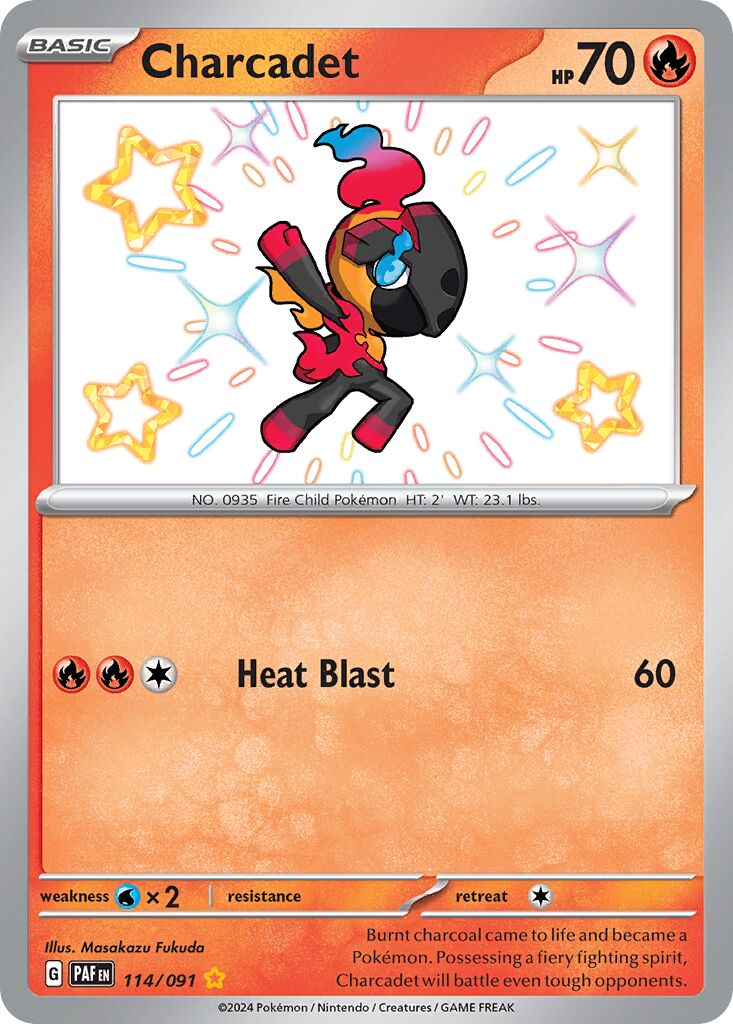 Charcadet 114/245 — Paldean Fates (English Pokémon TCG card)