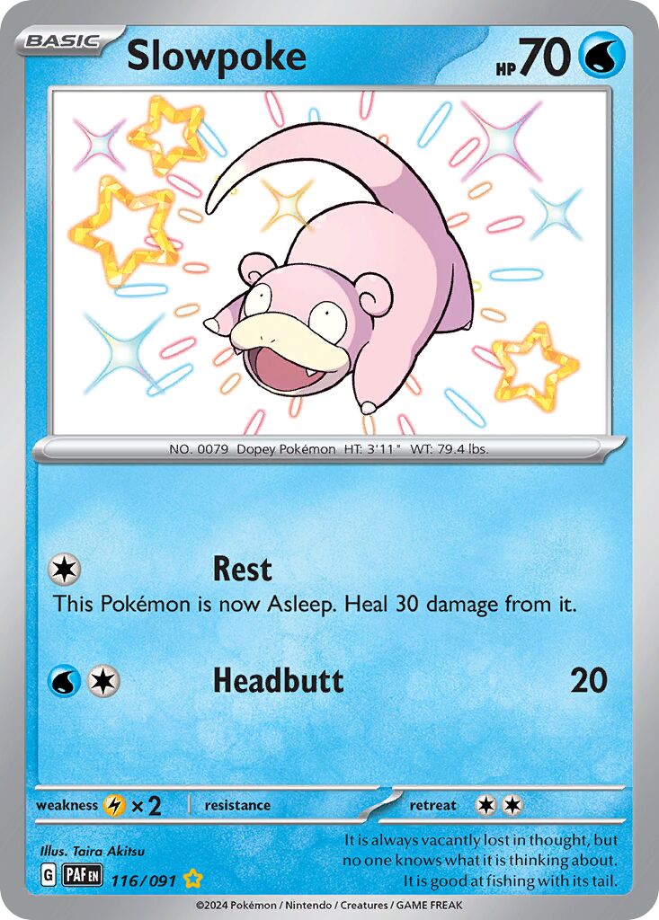 Slowpoke 116/245 — Paldean Fates (English Pokémon TCG card)