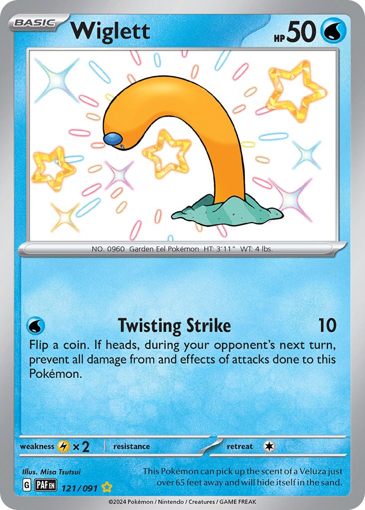 Wiglett 121/245 — Paldean Fates (English Pokémon TCG card)