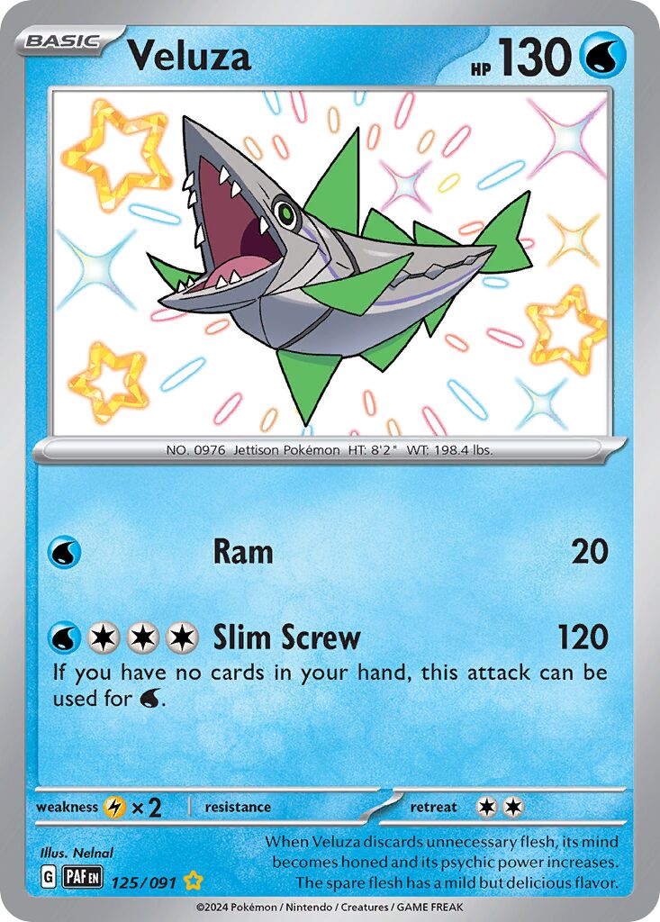 Veluza 125/245 — Paldean Fates (English Pokémon TCG card)
