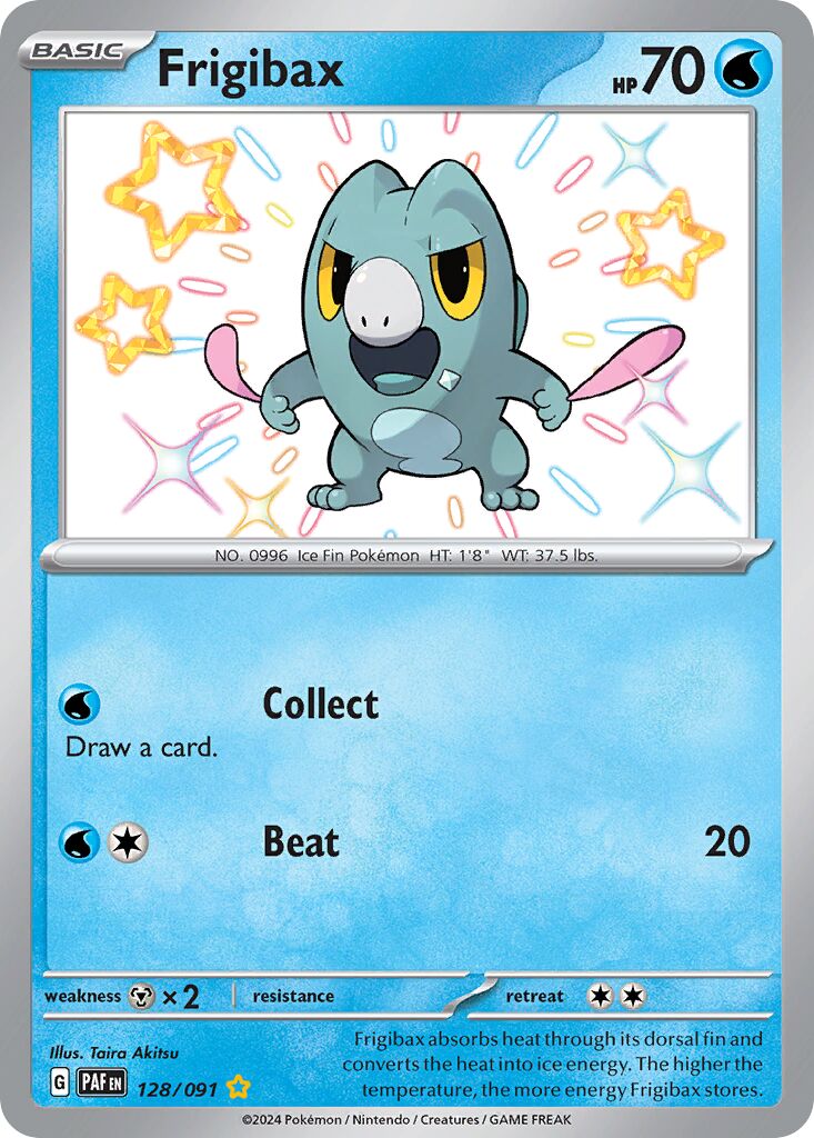 Frigibax 128/245 — Paldean Fates (English Pokémon TCG card)