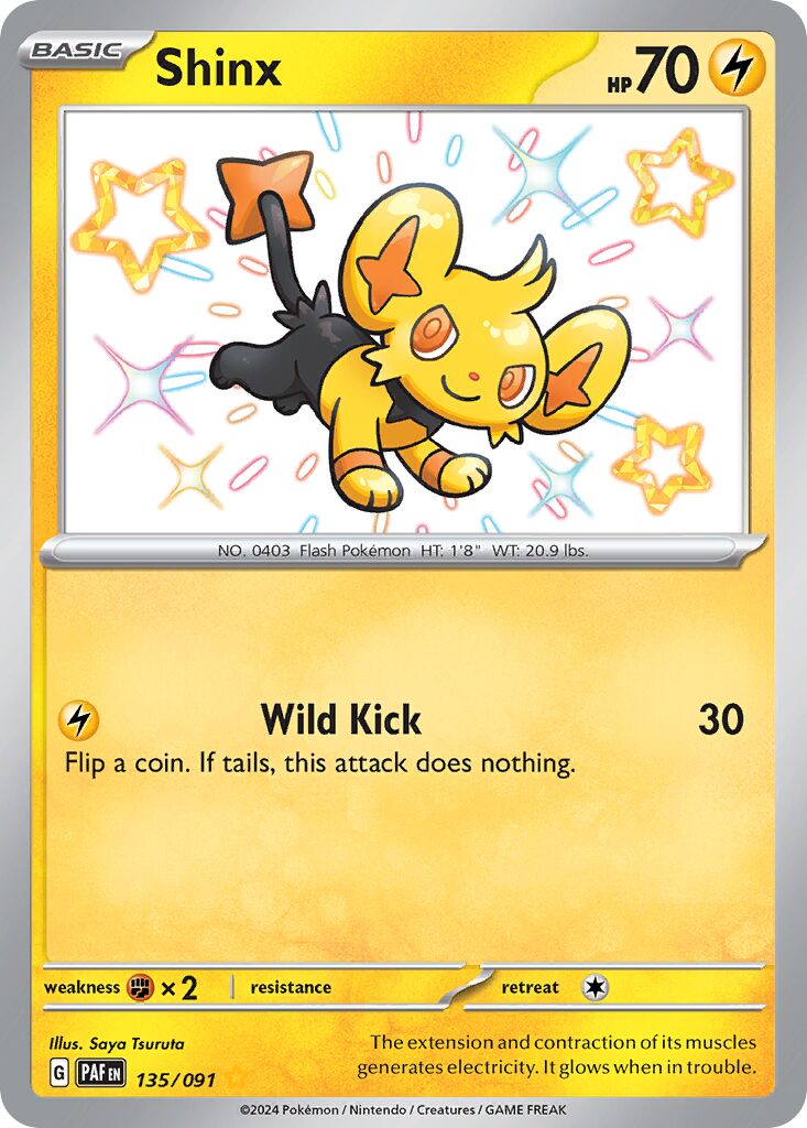 Shinx 135/245 — Paldean Fates (English Pokémon TCG card)