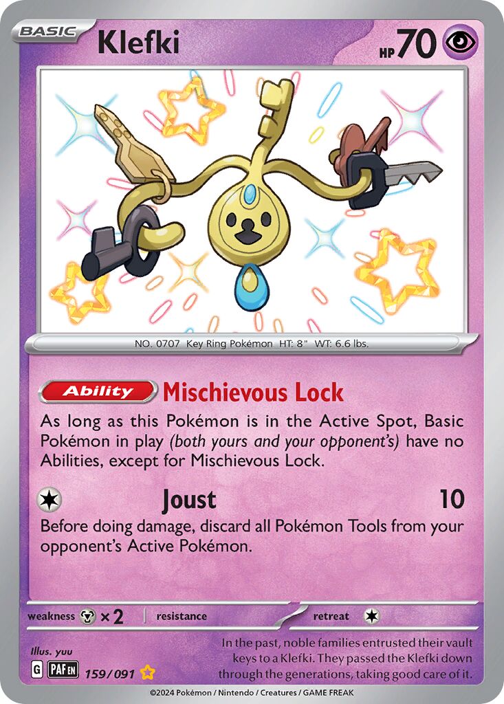 Klefki 159/245 — Paldean Fates (English Pokémon TCG card)