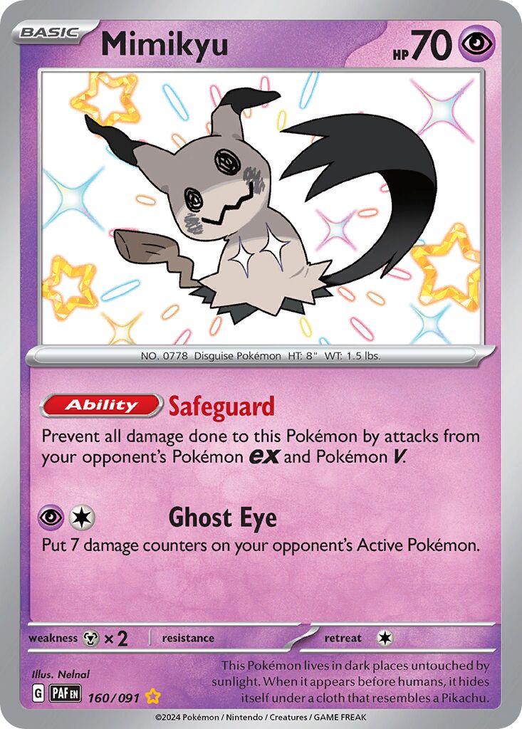 Mimikyu 160/245 — Paldean Fates (English Pokémon TCG card)