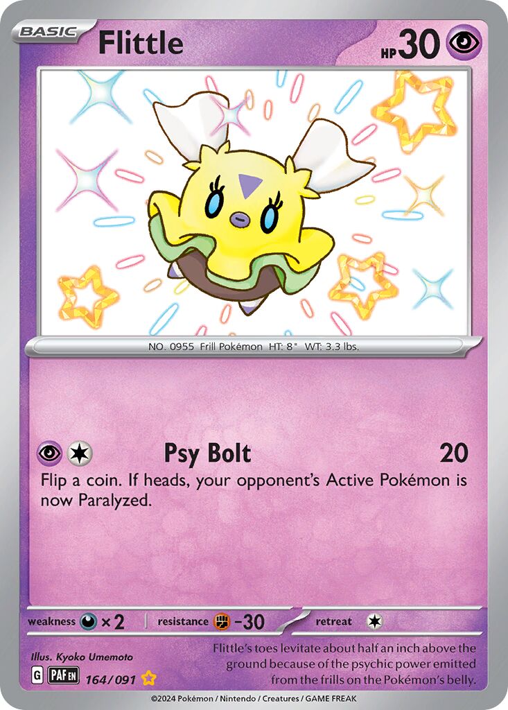 Flittle 164/245 — Paldean Fates (English Pokémon TCG card)
