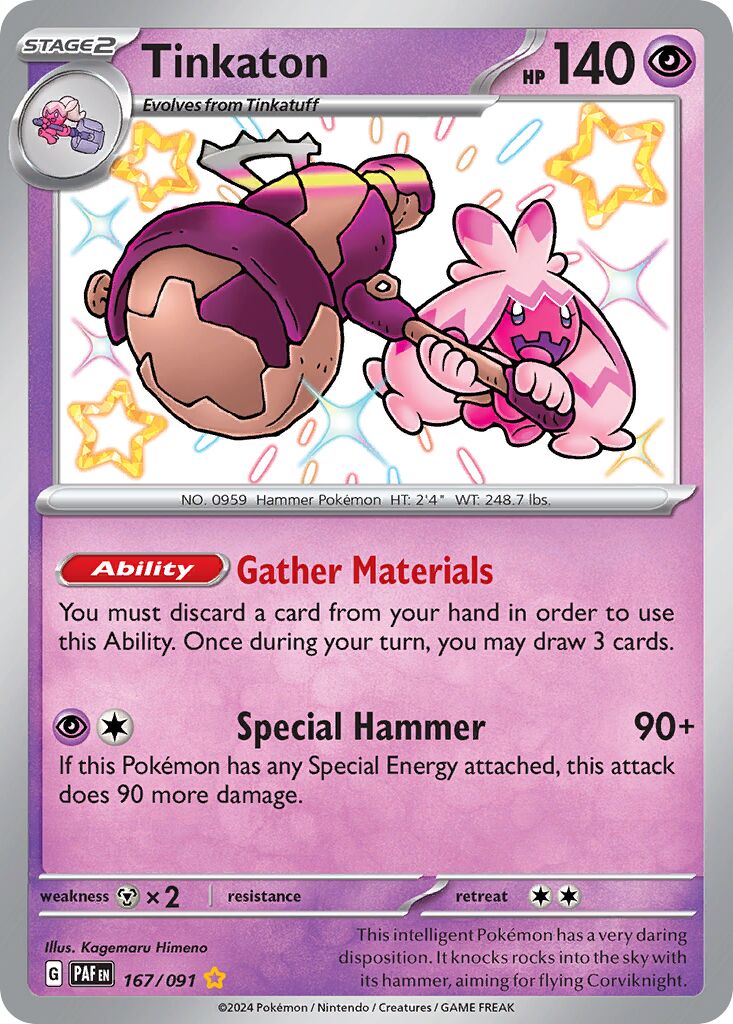 Tinkaton 167/245 — Paldean Fates (English Pokémon TCG card)