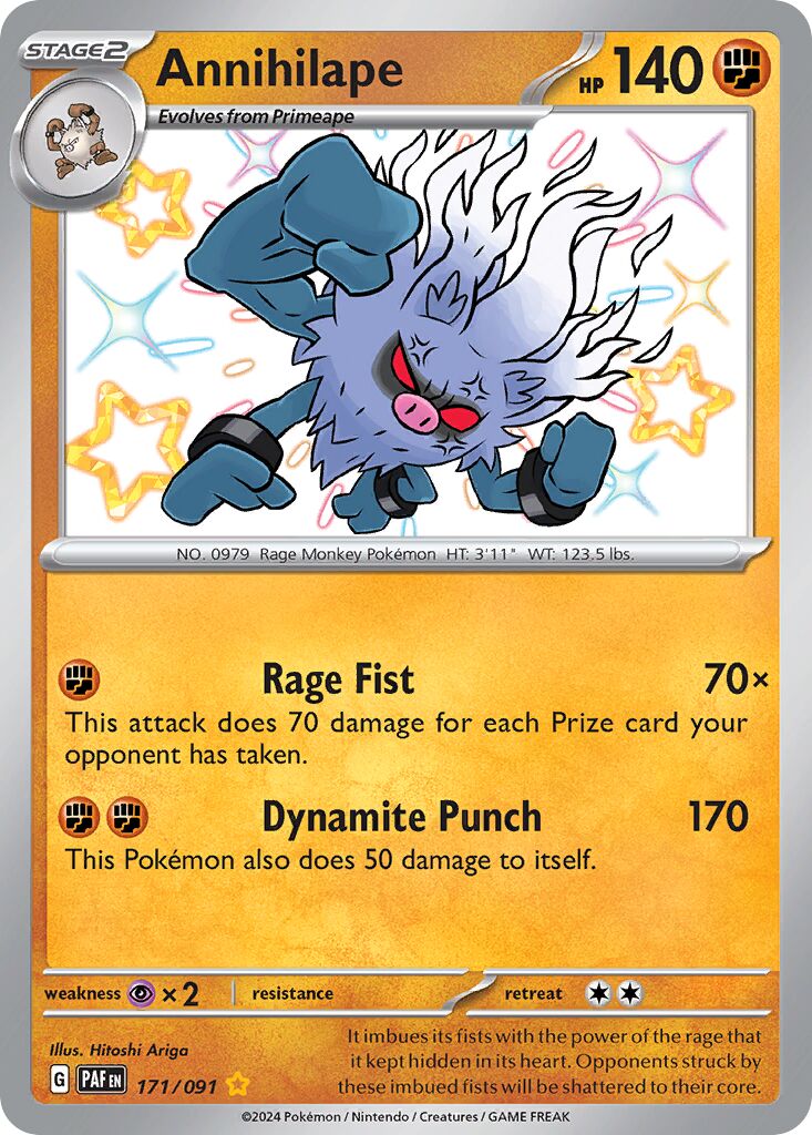 Annihilape 171/245 — Paldean Fates (English Pokémon TCG card)