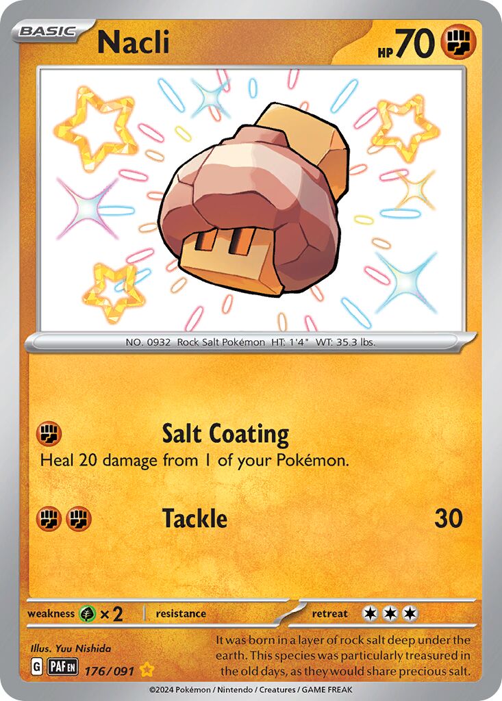 Nacli 176/245 — Paldean Fates (English Pokémon TCG card)