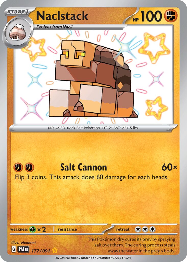 Naclstack 177/245 — Paldean Fates (English Pokémon TCG card)