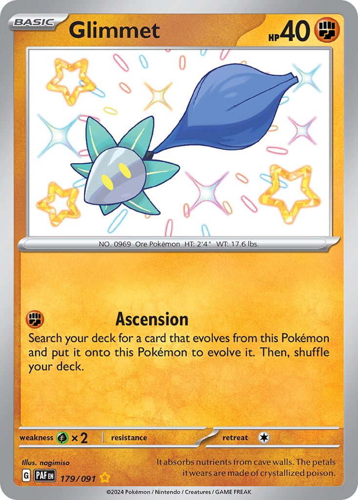 Glimmet 179/245 — Paldean Fates (English Pokémon TCG card)