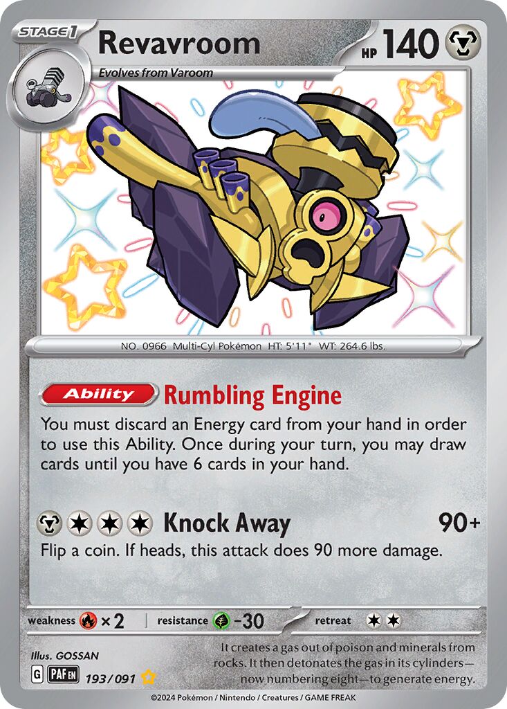 Revavroom 193/245 — Paldean Fates (English Pokémon TCG card)