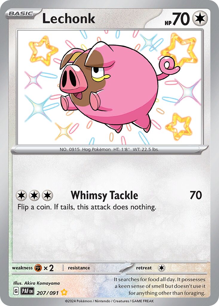 Lechonk 207/245 — Paldean Fates (English Pokémon TCG card)