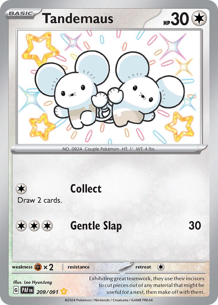 Tandemaus 209/245 — Paldean Fates (English Pokémon TCG card)