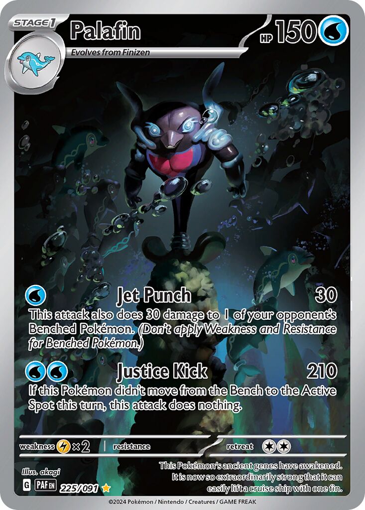 Palafin 225/245 — Paldean Fates (English Pokémon TCG card)