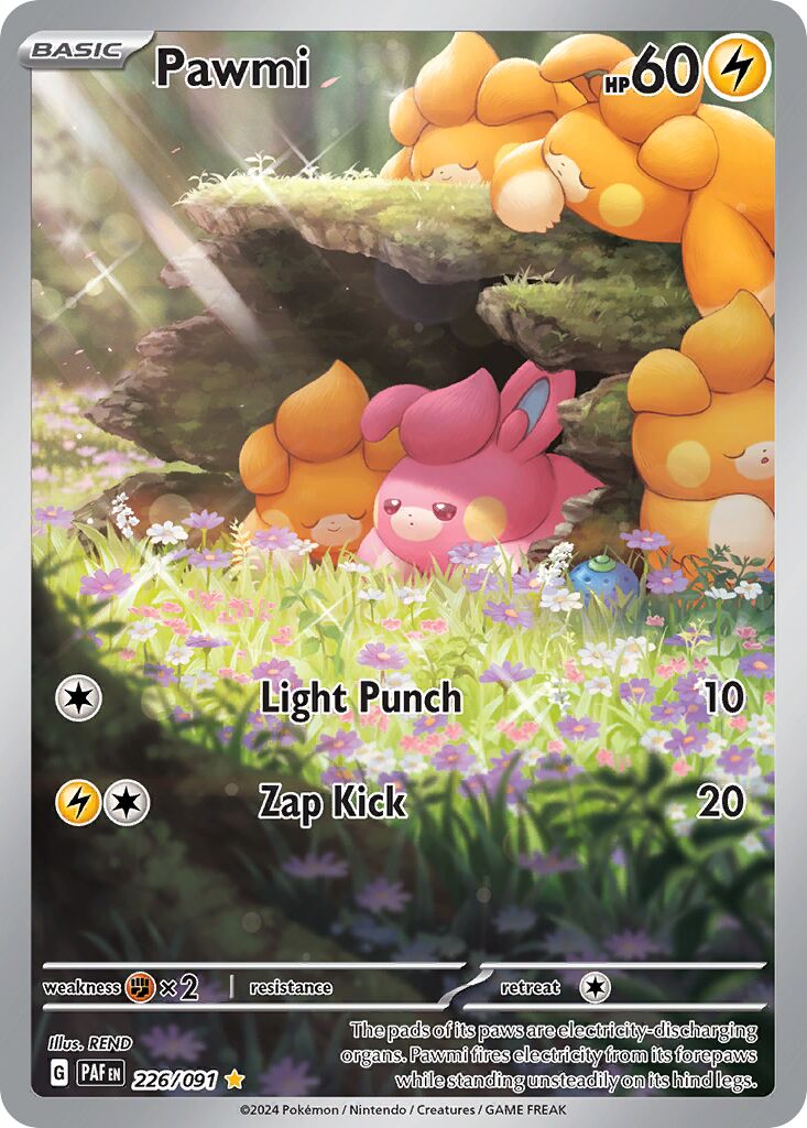 Pawmi 226/245 — Paldean Fates (English Pokémon TCG card)