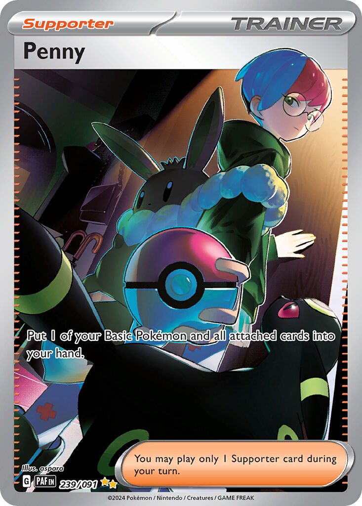 Penny 239/245 — Paldean Fates (English Pokémon TCG card)