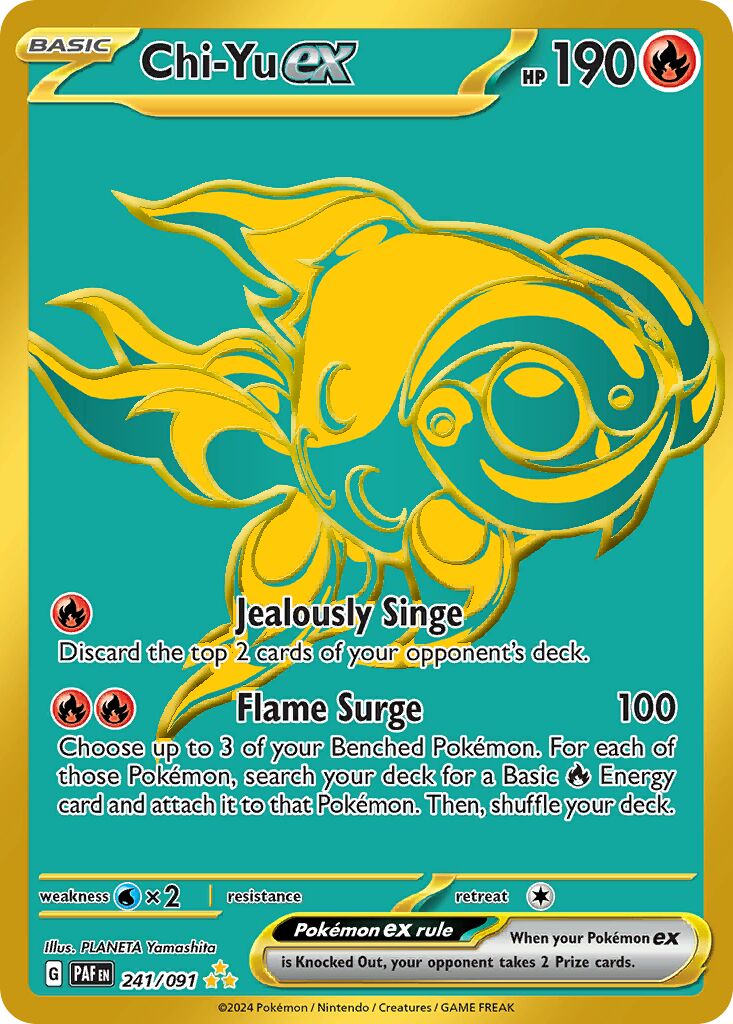 Chi-Yu ex 241/245 — Paldean Fates (English Pokémon TCG card)