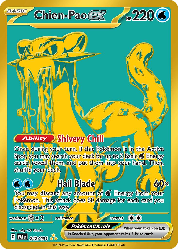 Chien-Pao ex 242/245 — Paldean Fates (English Pokémon TCG card)
