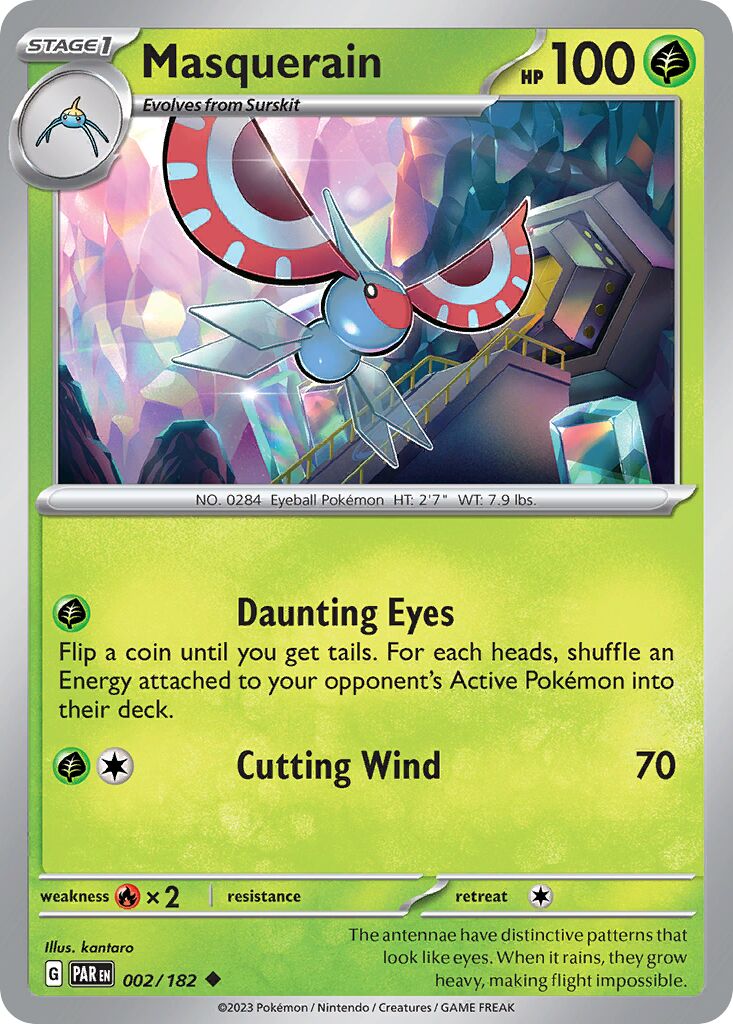 Masquerain 002/266 — Paradox Rift (English Pokémon TCG card)