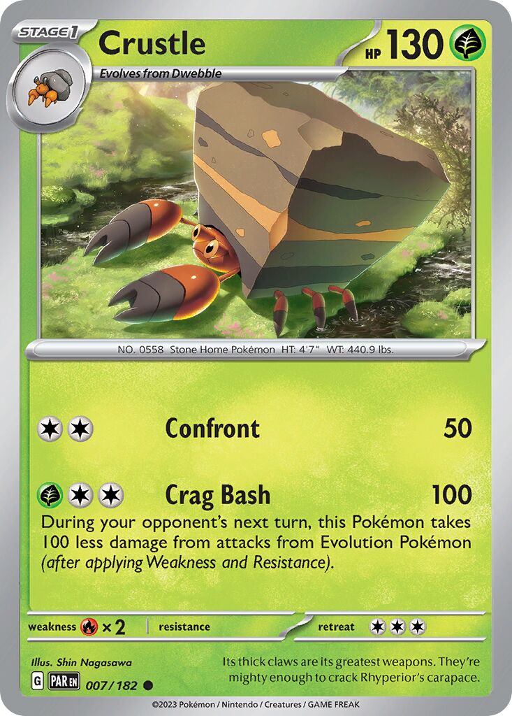 Crustle 007/266 — Paradox Rift (English Pokémon TCG card)