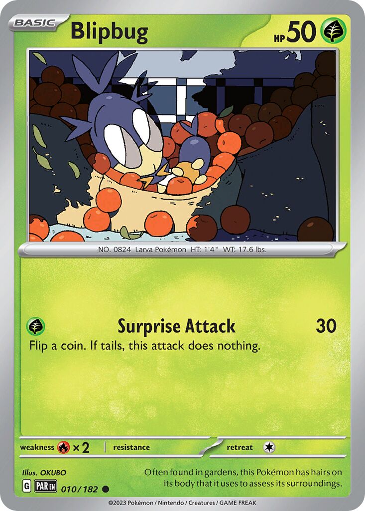 Blipbug 010/266 — Paradox Rift (English Pokémon TCG card)