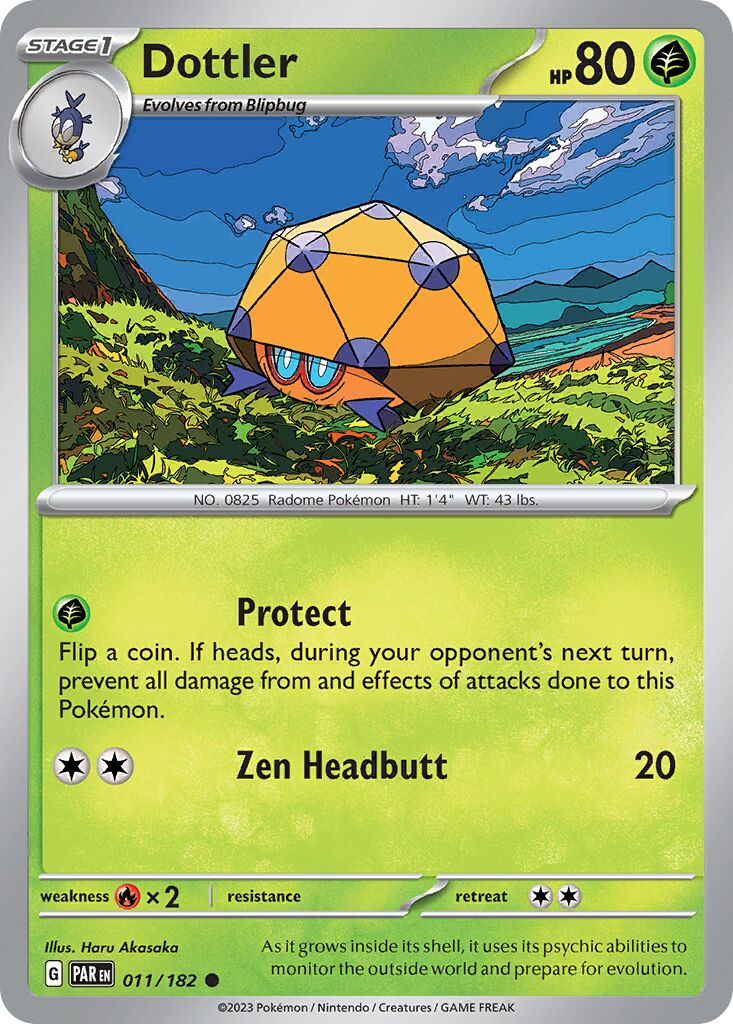 Dottler 011/266 — Paradox Rift (English Pokémon TCG card)