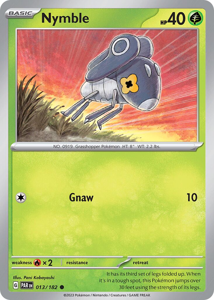 Nymble 013/266 — Paradox Rift (English Pokémon TCG card)